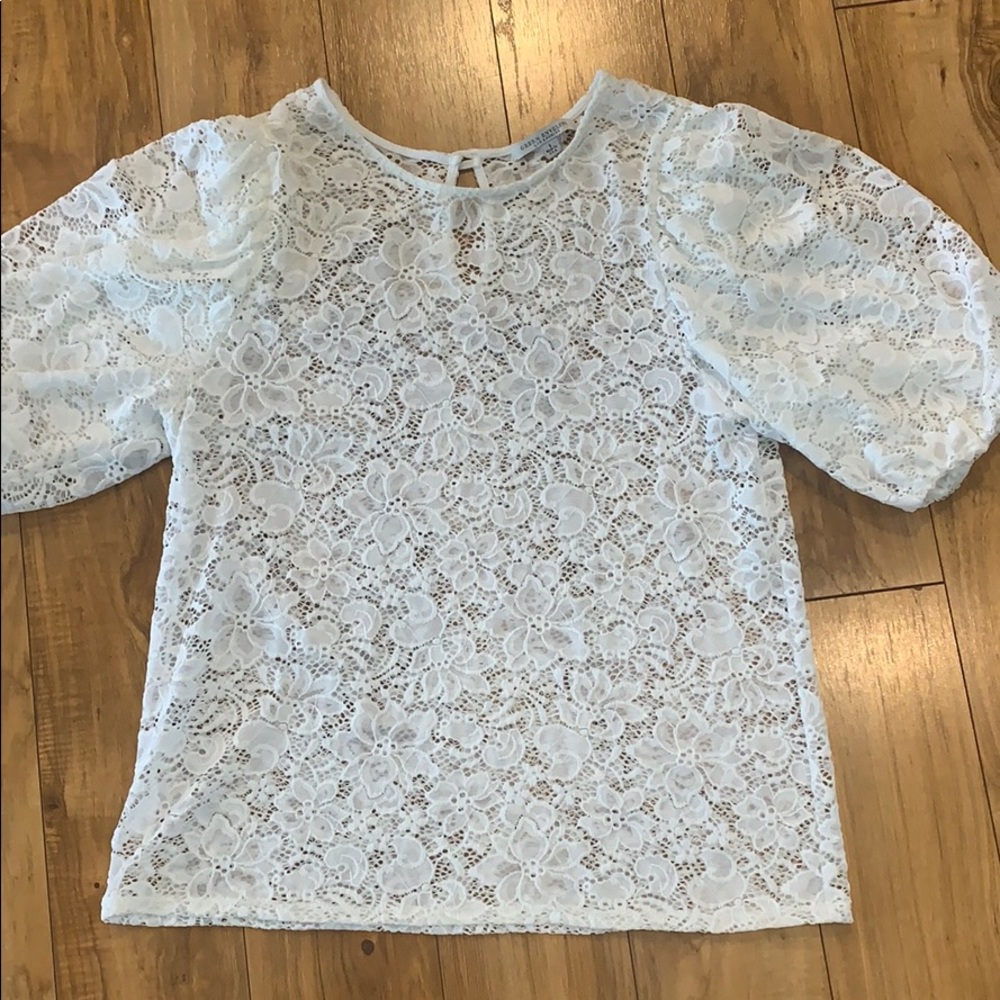 Green Envelope Lace shirt Size L
